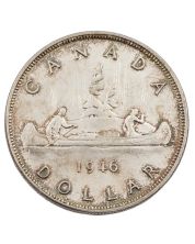 1946 Canada silver dollar AU