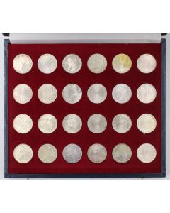 1972 Germany Munich Olympics 10 Mark silver coin set 24-coins Box Choice UNC