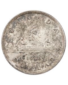 1946 Canada silver dollar VF+