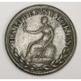 WE-2A1 Wellington 1813 Half Penny token overstruck on Bristol 1/2 penny 