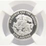 1/10 oz 9995 PLATINUM 2009 TRISTA DA CUNHA £5  NGC PF69