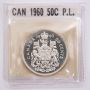 1960 Canada 50 cents  Choice Prooflike Cameo