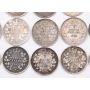 20X 1902 Canada 5 cent silver coins 20-coins Good to Fine condition