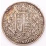 1844 Great Britain silver Crown VF details obverse scratches initials BF