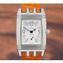 Jaeger-LeCoultre Reverso Gran Sport 296.8.74 Silver/Black Dial 25mm Womens Watch