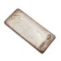 JM Johnson Matthey 20 oz Poured Silver Bar 999+ JM Diamond Logo Canada Vintage