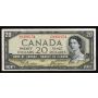1954 Canada $20 devils face banknote Beattie Coyne D/E 9309154 VF