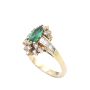 1.16ct Emerald 0.94cts Diamonds 14k yg ring 7.4 grams Size-9.5 