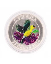 2010 25-Cent Coloured Coin – Goldfinch