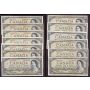13x 1954 Canada $20 banknotes $260. face value 13-circulated notes 
