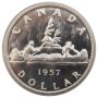 1957 Canada silver dollar GEM prooflike