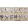 1858 to 1976 Canada 5 cent silver and 5 cent nickel complete date set 