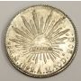 1892 Mexico 8 Reales Silver Mo AM AU50+ 