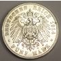 1914 A Germany Prussia 5 Mark Silver VF25 