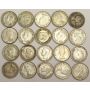 20 x Australia Silver Six Pence 1923 to 1961 