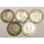 1916m 1917m 1944 1946 & 1960 Australia Shillings 
