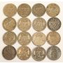 16 x Sweden 1 ore coins 1907-1950 VG to AU