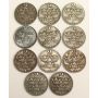1883 to 1971 Sweden 2 Ore Bronze & Iron 62 Coins
