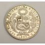 1892 Peru One Sol Silver EF45+ 