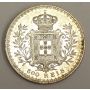 1899 Portugal 500 Reis silver coin AU50+ 