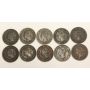 10x Canada Victoria Large Cents VF & EF 