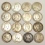 16x Different Edward VII Canada 5 Cents 1902-10 VG8 to VF30 