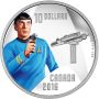 2016 Canada $10 Fine Silver Coin  Star Trek Crew Spock
