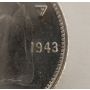 1943 Full doubled date Canada Ten 10 Cents 