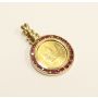 1/10th oz Canada Gold Maple Leaf coin 14K gold Pendant