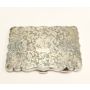 1892 Sterling Silver Memoire card case pencil leather 