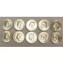 10x Choice Brilliant Uncirculated 1942 Great Britain English Shillings 