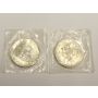 2x 1968 Mexico Olympic 25 Peso Silver Coins