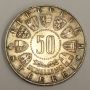 1964 Innsbruck Austria Winter Olympics 50 Schilling Silver coin 