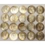 20x Austria 25 Schilling 20-Silver coins UNC62-63+
