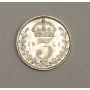 1910 & 1911 Great Britain 3 Pence Maundy coins 