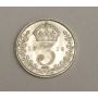 1912 Great Britain 3 Pence Maundy Silver coin  MS65