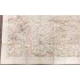 Tournai Belgium WW1 linen Ordnance 1917 colour map 