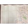 Abbeville France WW1 linen War Office 1915 colour map 
