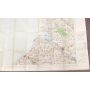 Abbeville France WW1 linen War Office 1915 colour map 
