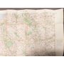 Dieppe France WW1 linen War Office 1916 colour map 