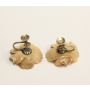 Yukon Woolly Mammoth Ivory & gold nugget earrings 