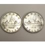 1935 & 1936 Canada Silver Dollars 