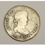 1820 Z.AG Mexico 2 Reales Silver coin 