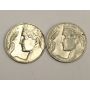 1921 R & 1922 R Italy 20 Centesimi coins 