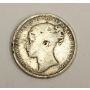 1869 Great Britain Victoria silver Shilling coin