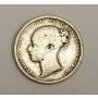 1873 Great Britain Victoria silver Shilling coin