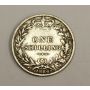 1886 Great Britain Victoria silver Shilling coin 