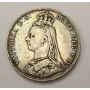 1889 Great Britain silver Queen Victoria Crown 