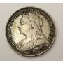 1895 Great Britain silver Queen Victoria Crown 