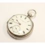 1878 .925 Silver Talbot & Talbot 18-size KW Pocket watch & 13.5 inch chain 